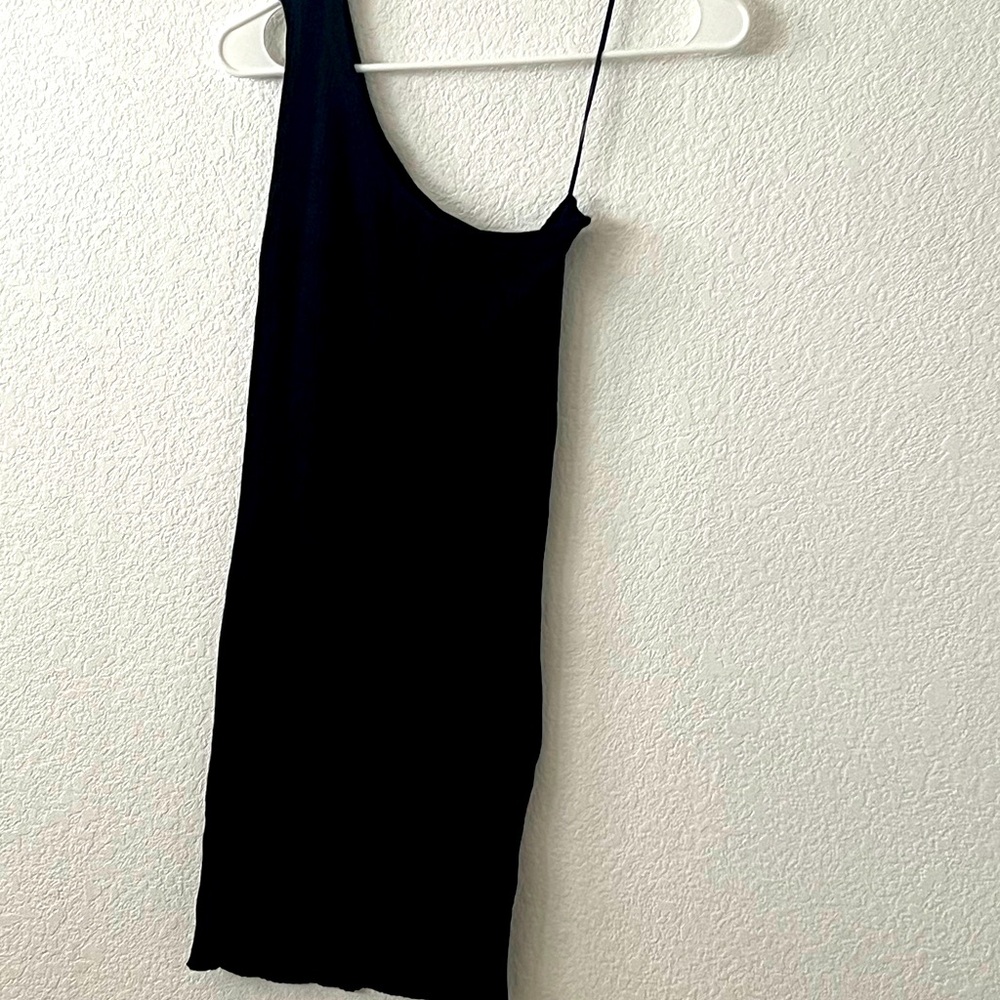 Black mini dress